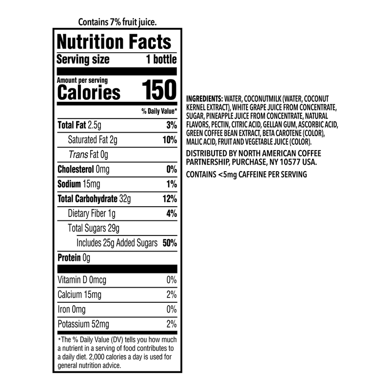 Starbucks Coffee Drink Paradise Drink Pineapple 14oz Btl