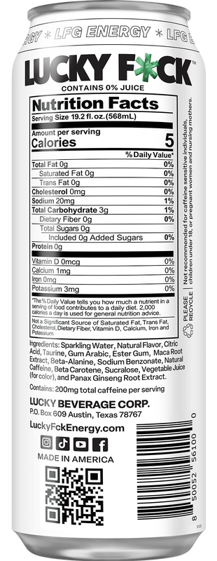 Lucky F*ck OG Luck Energy Drink 19.02oz Can