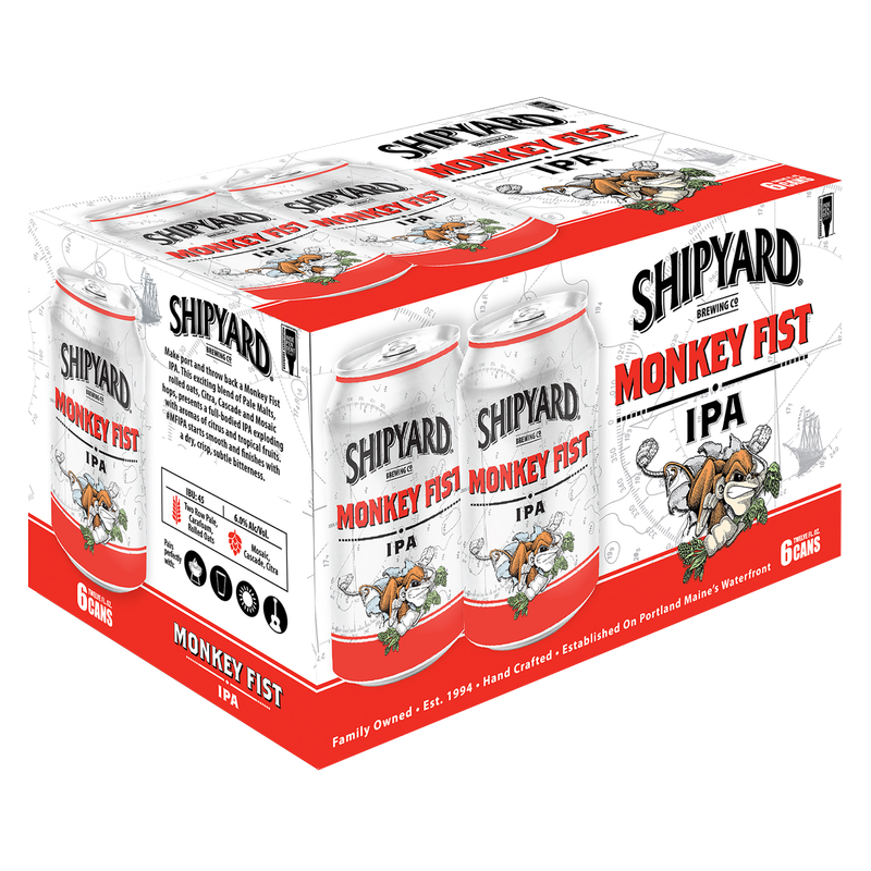 Shipyard Brewing Monkey Fist IPA 6pk 12oz Can