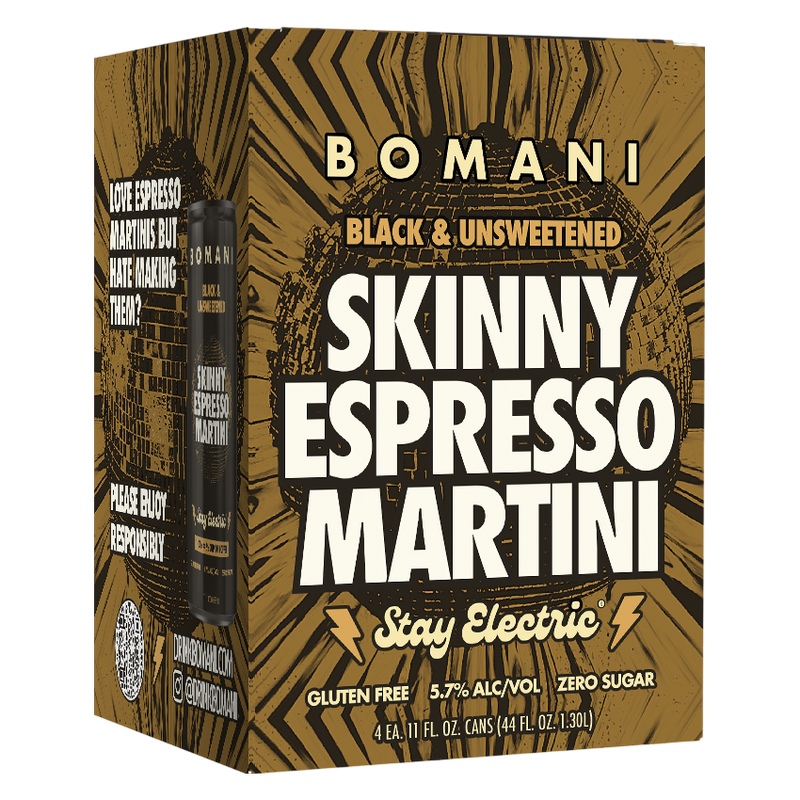 BOMANI Skinny Espresso Martini 4pk 12oz Can 5.7% ABV
