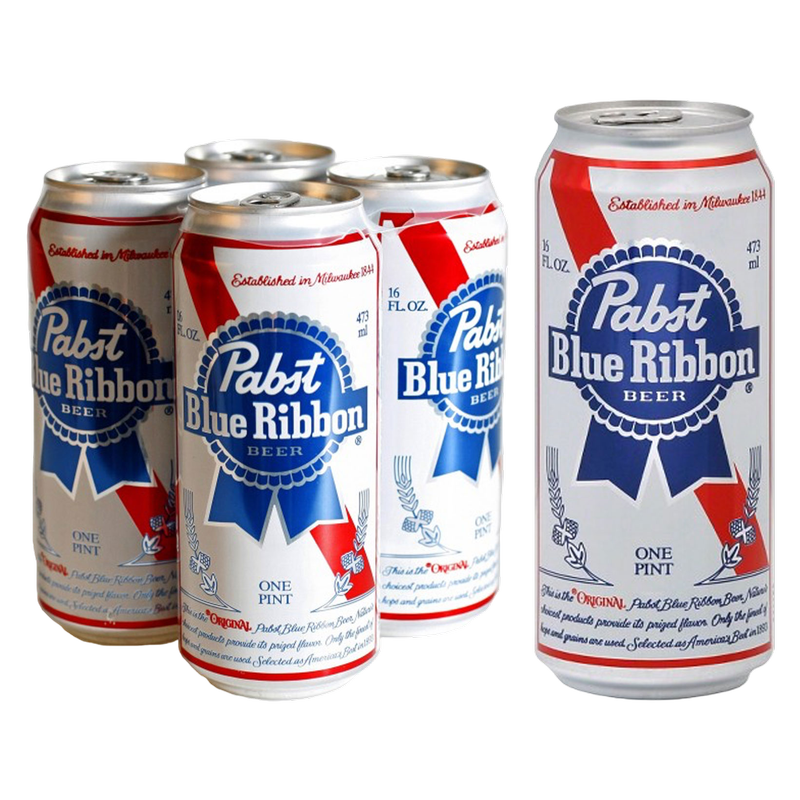 Pabst Blue Ribbon 4pk 16oz Can 4.6% ABV