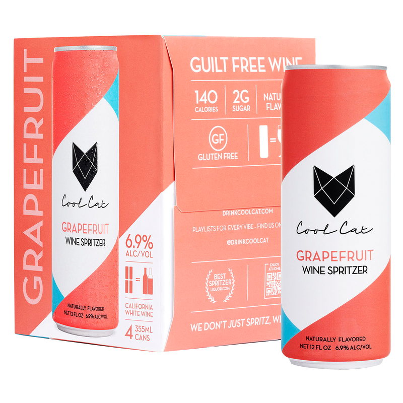 Cool Cat Grapefruit Wine Spritzer 4pk 355ml Can 6.9% ABV