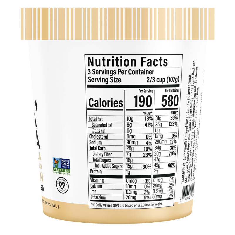 Craigs Vegan Dairy Free Frozen Dessert Killa Vanilla