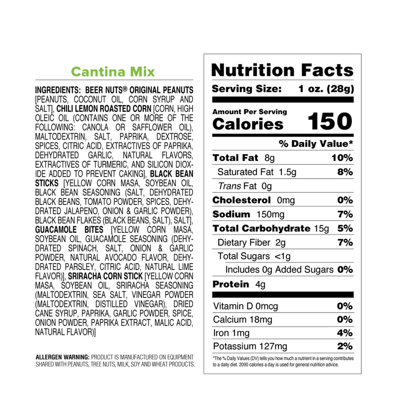 Beer Nuts Cantina Mix 32oz