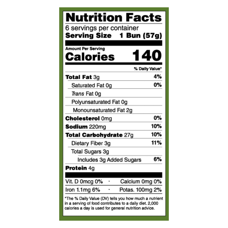 Frozen Rudi's Organic Wheat Hot Dog Buns - 6ct/12oz