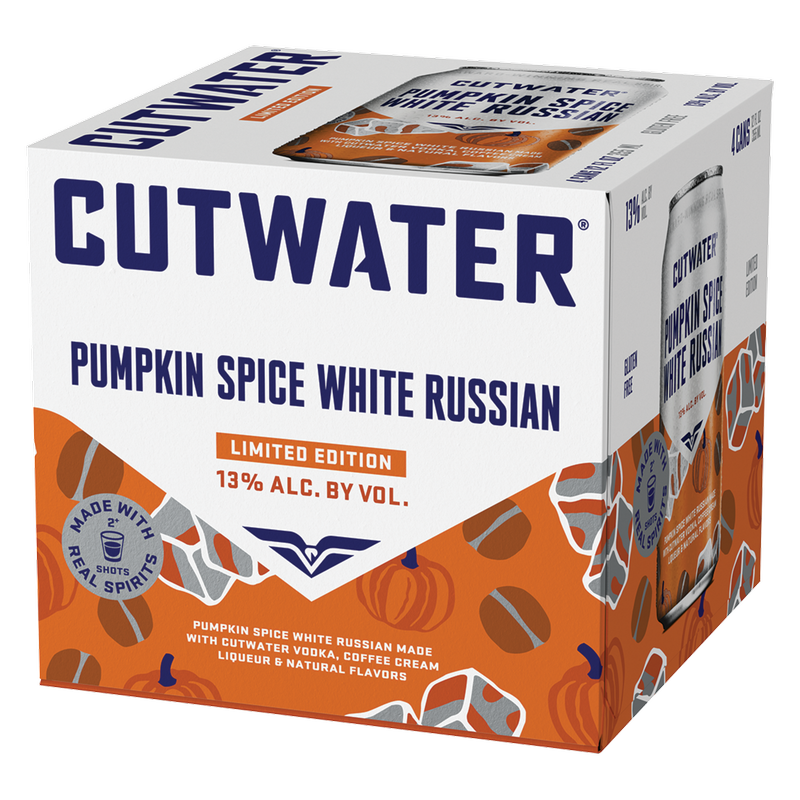 Cutwater Pumpkin Spice White Russian 4pk 12oz Can