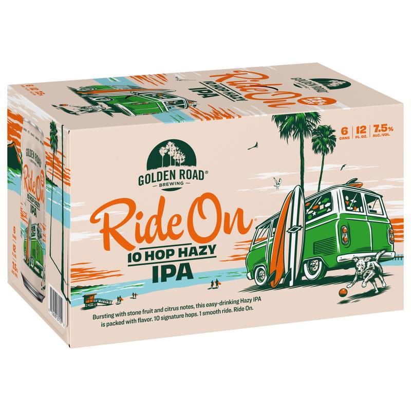 Golden Road Brewing Ride On 10 Hop Hazy 6pk 12oz Can