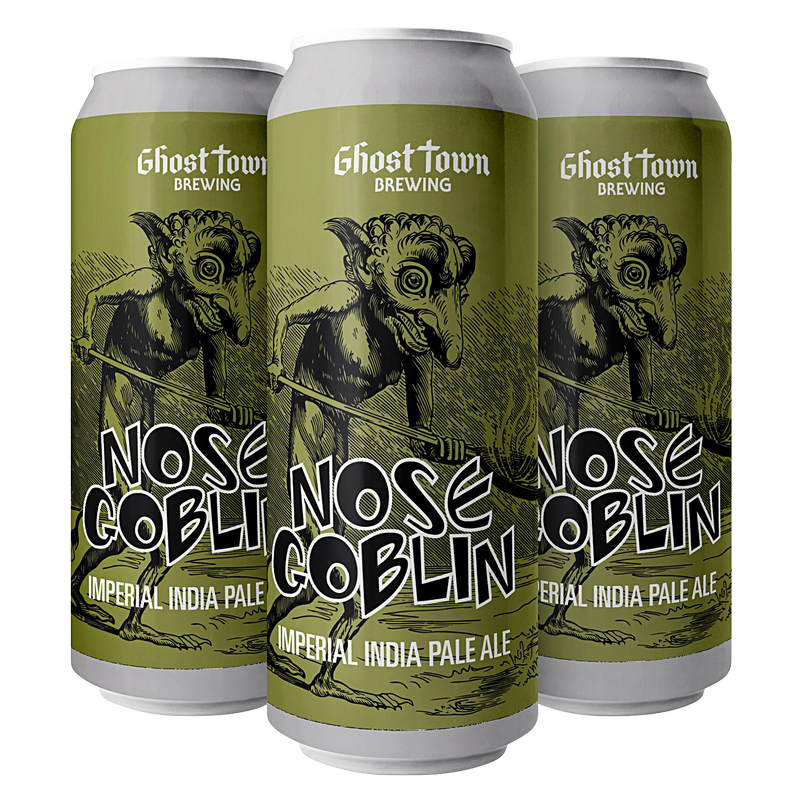 Ghost Town Nose Goblin Imperial IPA 4pk 16oz Cans