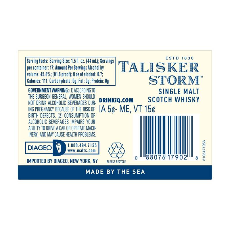 Talisker Storm Whisky 750ml