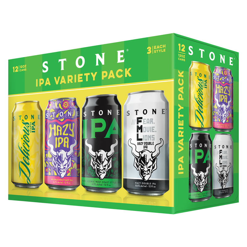 Stone Brewing IPA Variety 12pk 12oz Can 8.5% ABV