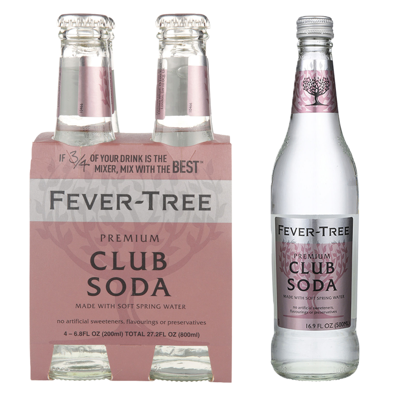 Fever Tree Club Soda 4pk 200ml Btl