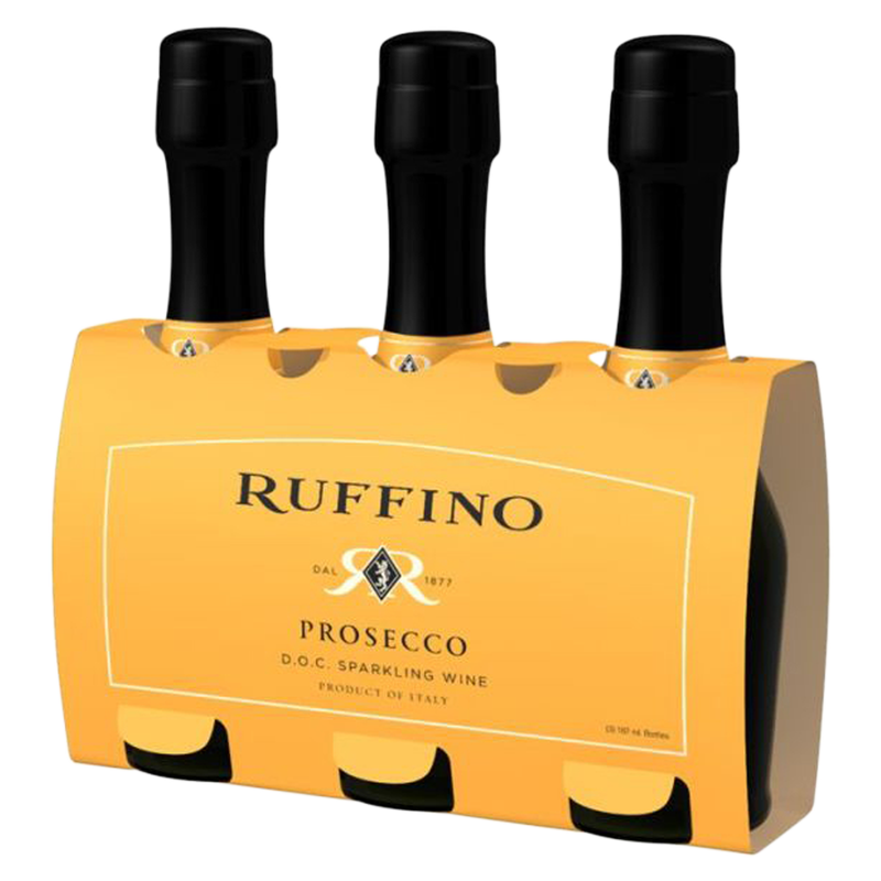 Ruffino Prosecco Sparkling 187ml 3pk