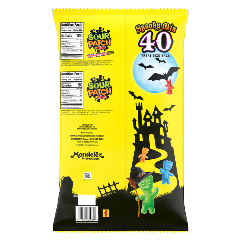 Sour Patch Kids Assorted Spooky Mix 40 Count