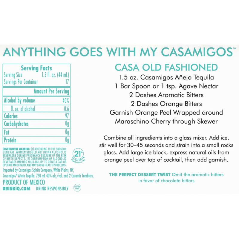 Casamigos Anejo Gift Set 750ml