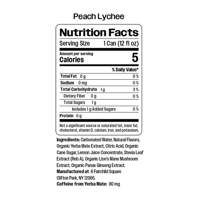 Benny Everyday Energy Peach Lychee 12oz Can