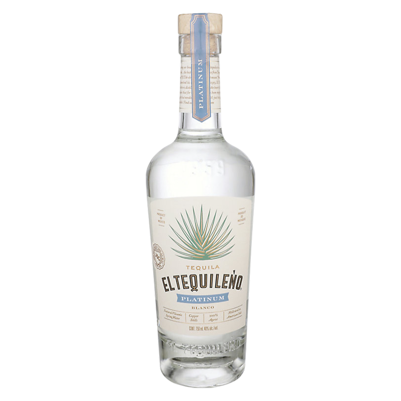 El Tequileno Tequila Platinum Blanco 750ml Bottle 40% ABV