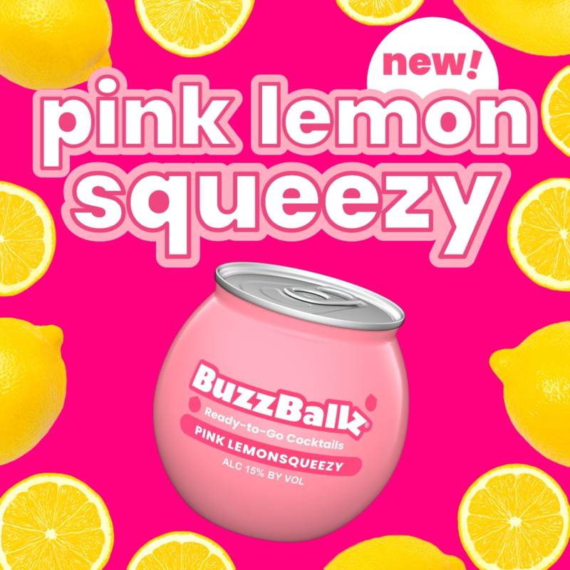 BuzzBallz Pink Lemonsqueezy 6.5oz