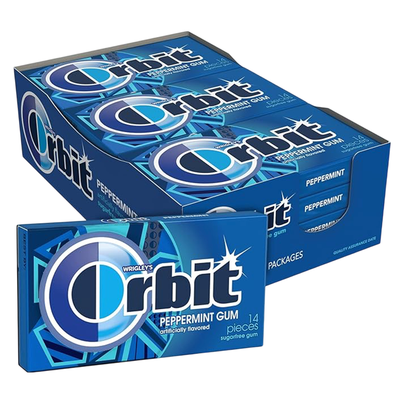 Orbit Peppermint Gum 14ct 12 CT