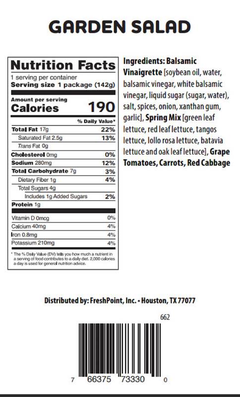 Fresh Garden Salad - 6.5oz
