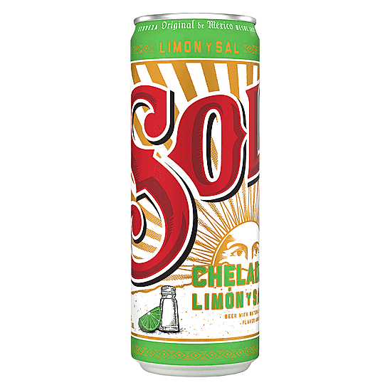 Sol Chelada Limon Y Sal Single 24oz Can