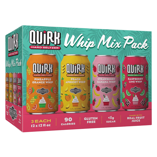Quirk Hard Seltzer Whip Mix Pack 12pk 12oz Cans