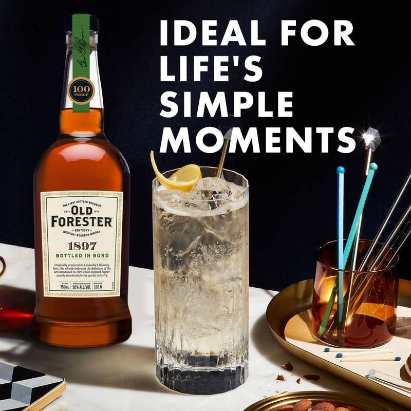 Old Forester Whiskey Row Series: 1897 Bottled in Bond Kentucky Straight Bourbon Whisky, 750 mL Bottle, 100 Proof