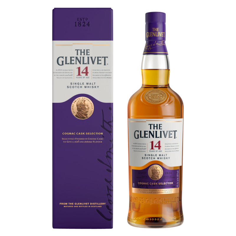 Glenlivet Cognac Cask Selection Scotch Whiskey 750ml (80 Proof)