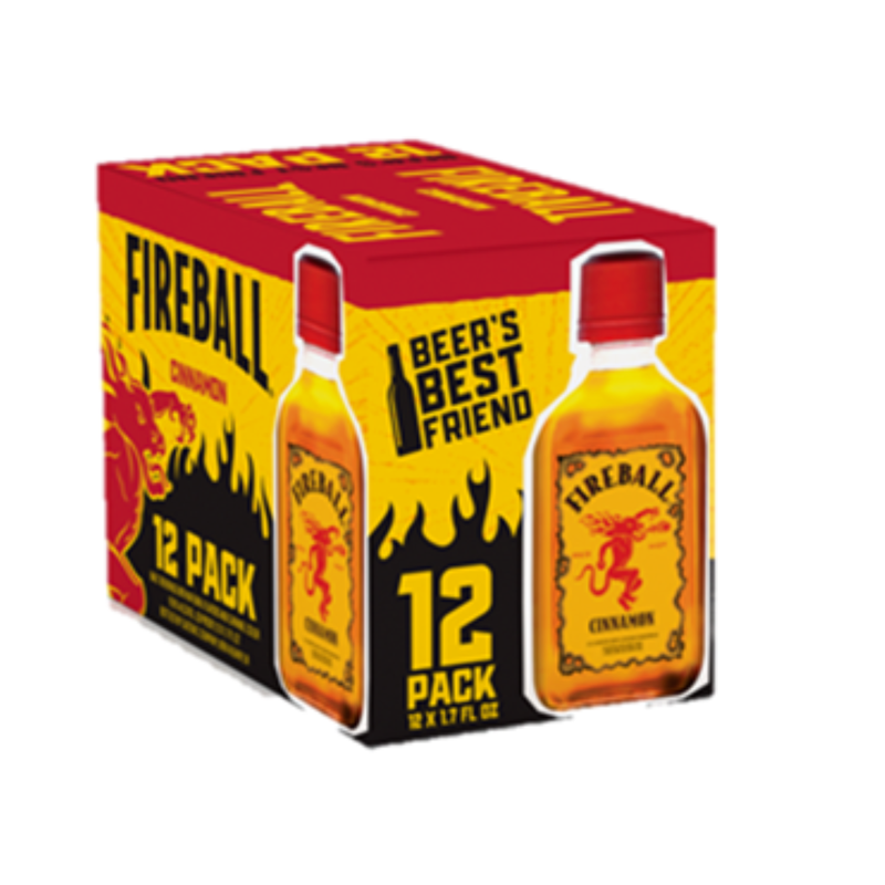 Fireball Cinnamon 12pk 50ml (33 Proof)