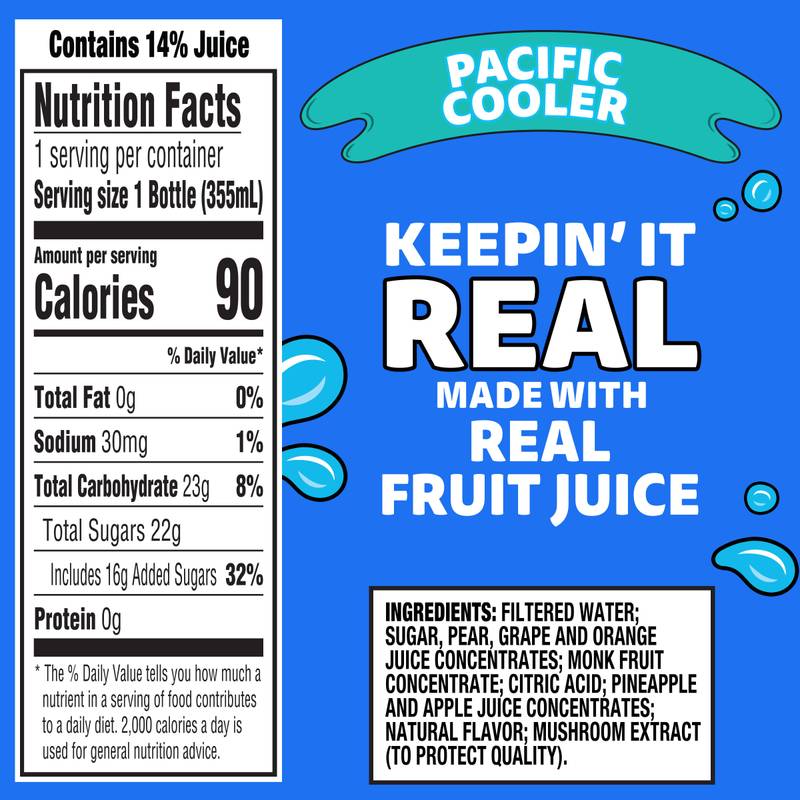 Capri Sun Pacific Cooler Juice 12oz Btl