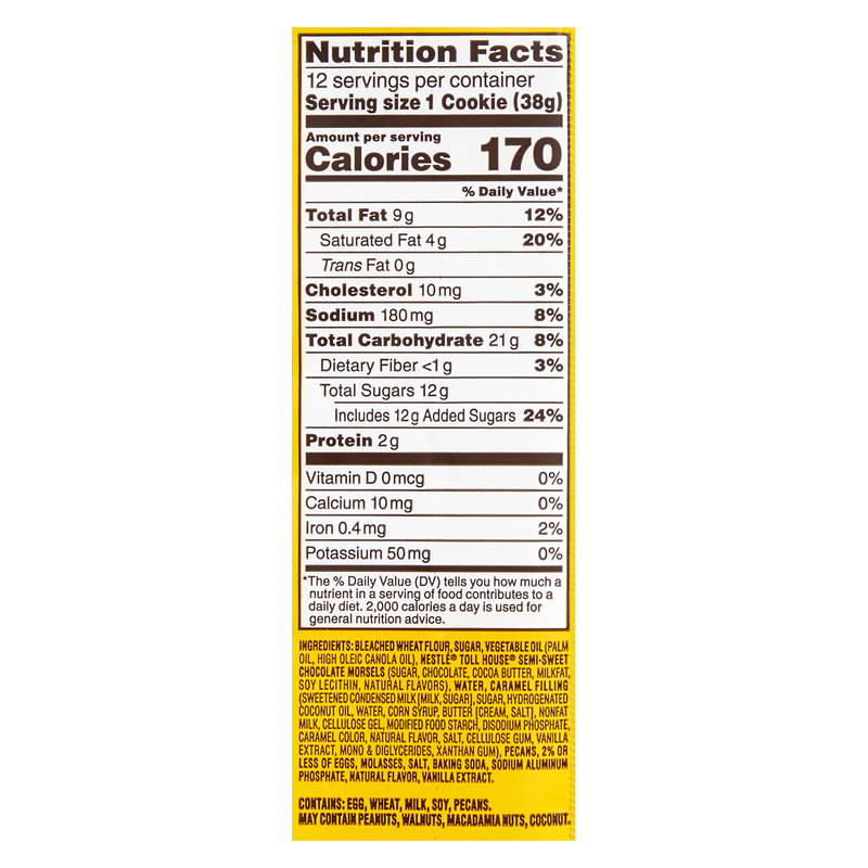 Nestle Toll House Pecan Turtle Cookie Dough - 12ct/16oz