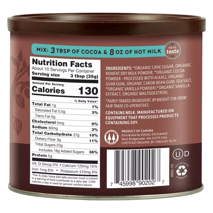 Equal Exchange Organic Hot Cocoa 12oz