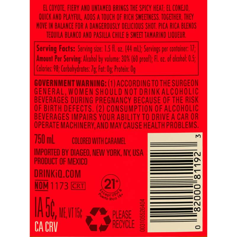 Pica Rica Tequila 750ml
