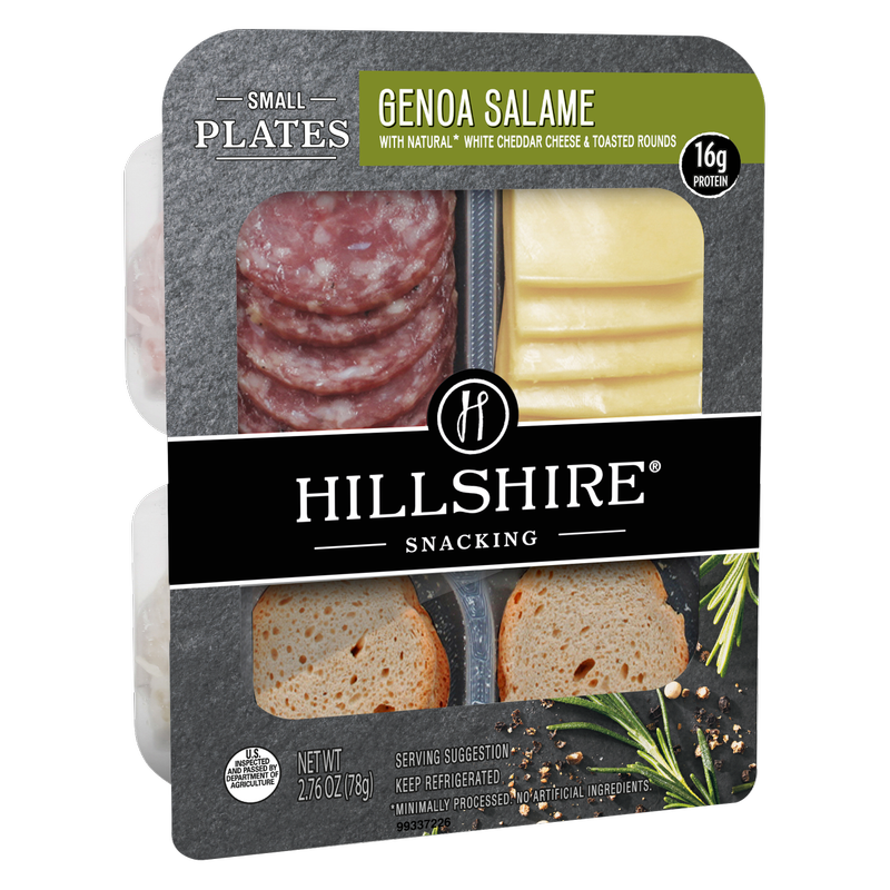Hillshire Snacking Protein Small Plates Genoa Salami & White Cheddar Cheese - 2.76oz