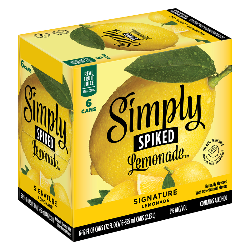 Simply Spiked Signature Lemonade 6pk 12oz Can 5% ABV