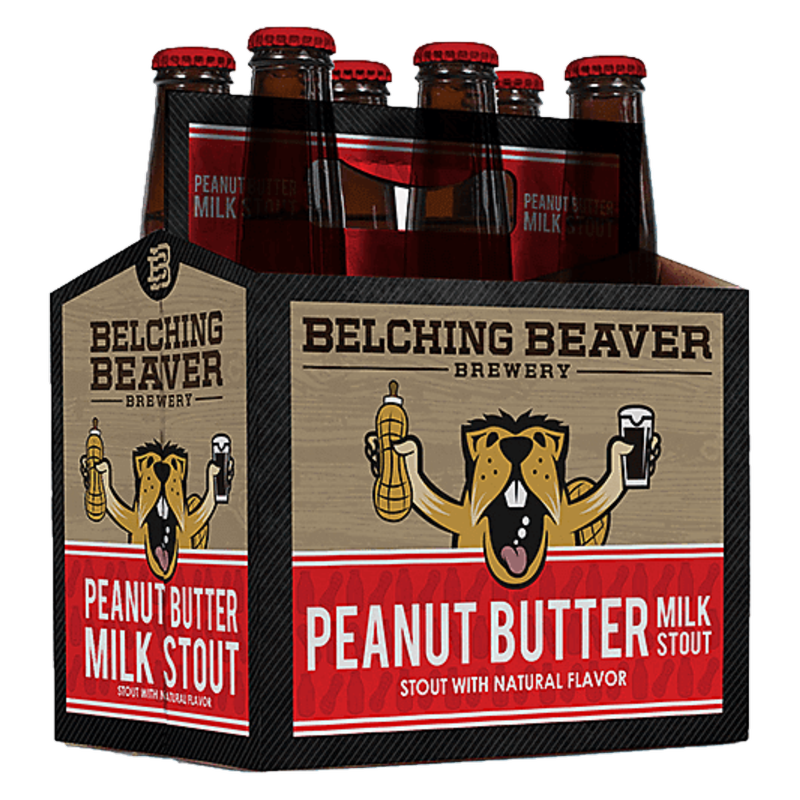 Belching Beaver Peanut Butter Milk Stout 6pk 12oz Bottle 6.0% ABV