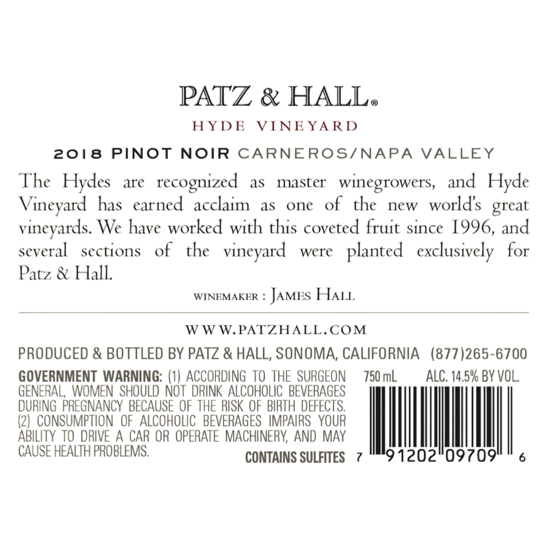 Patz & Hall Pinot Noir Hyde 750ml