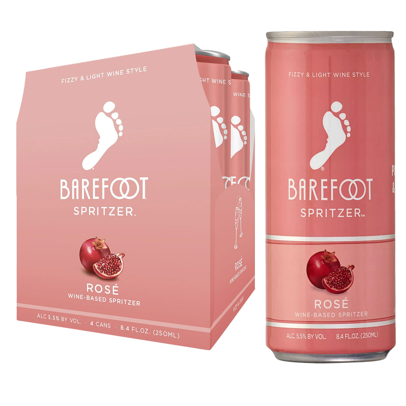 Barefoot Spritzer Rose 4pk 250ml Can