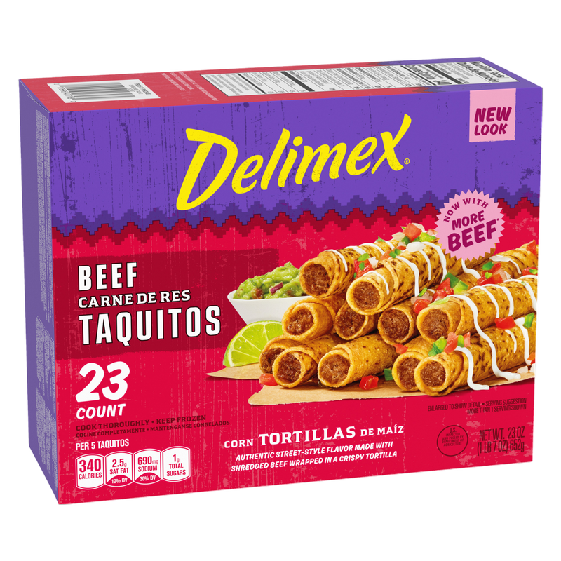 Delimex Beef Taquitos 23ct 23oz