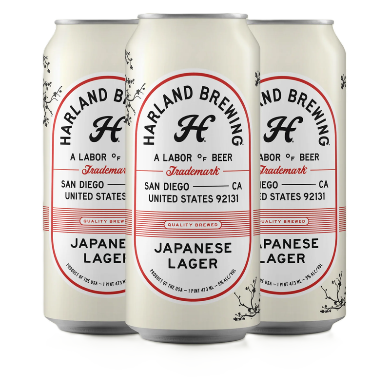 Harland Brewing Japanese Lager 4pk 16oz