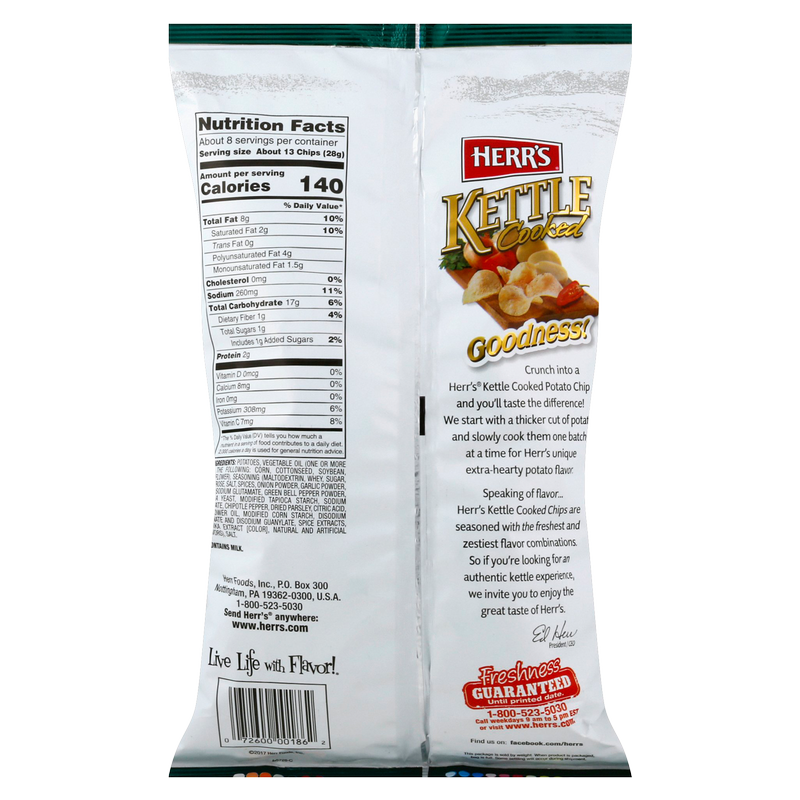 Herr's Jalapeno Kettle Chips 7.5oz