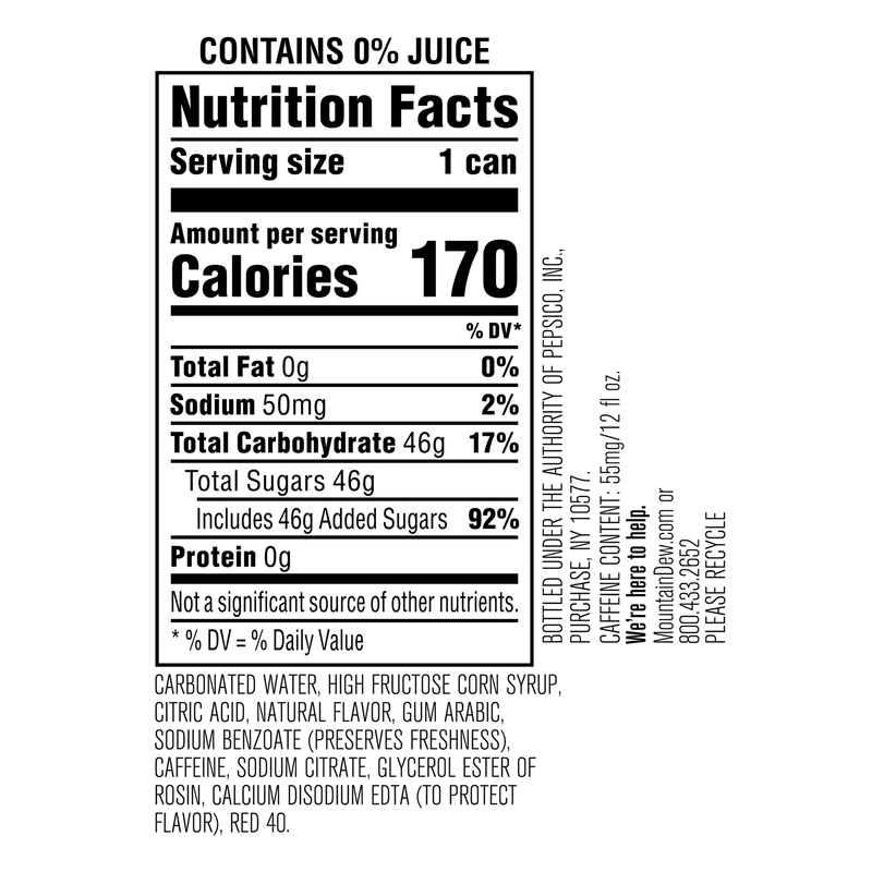 Mountain Dew Spark 12pk 12oz Can