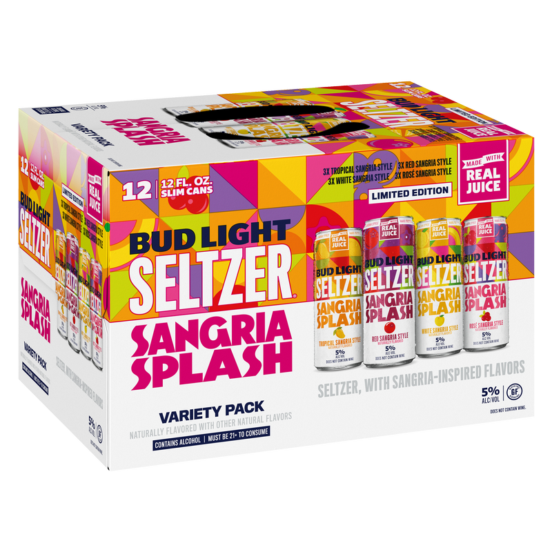 Bud Light Seltzer Sangria Splash Variety Pack 12pk 12oz Can 5.0% ABV