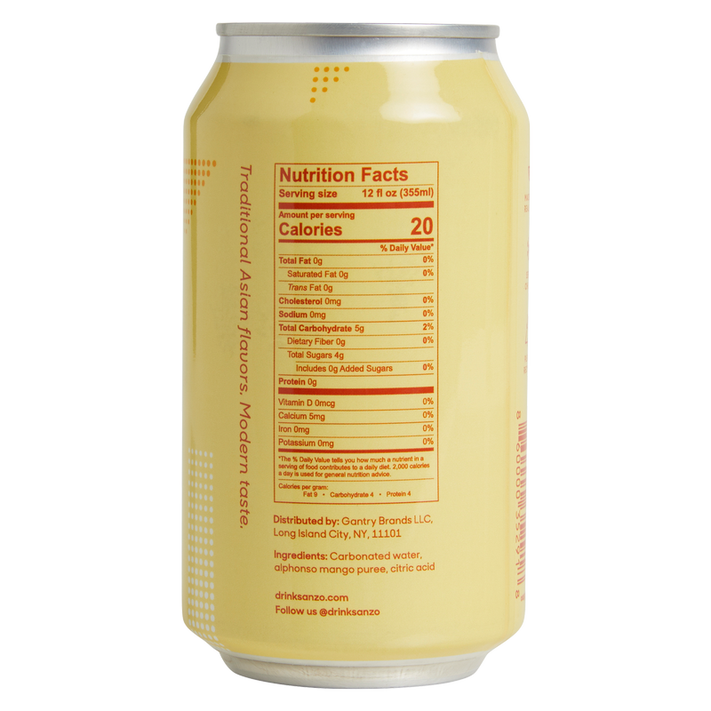 Sanzo Mango Sparkling Water 12oz