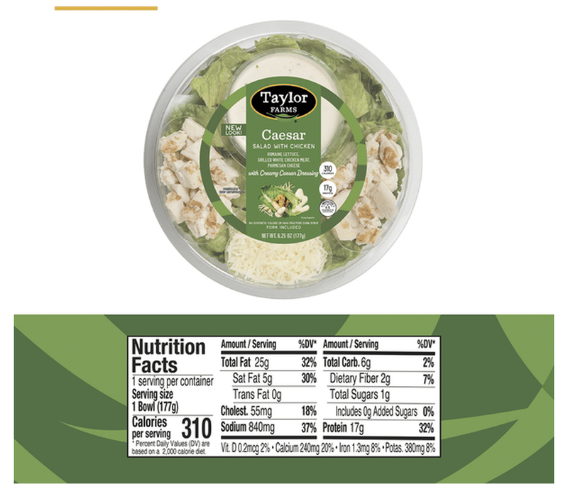 Taylor Farms Chicken Caesar Salad - 6.25oz
