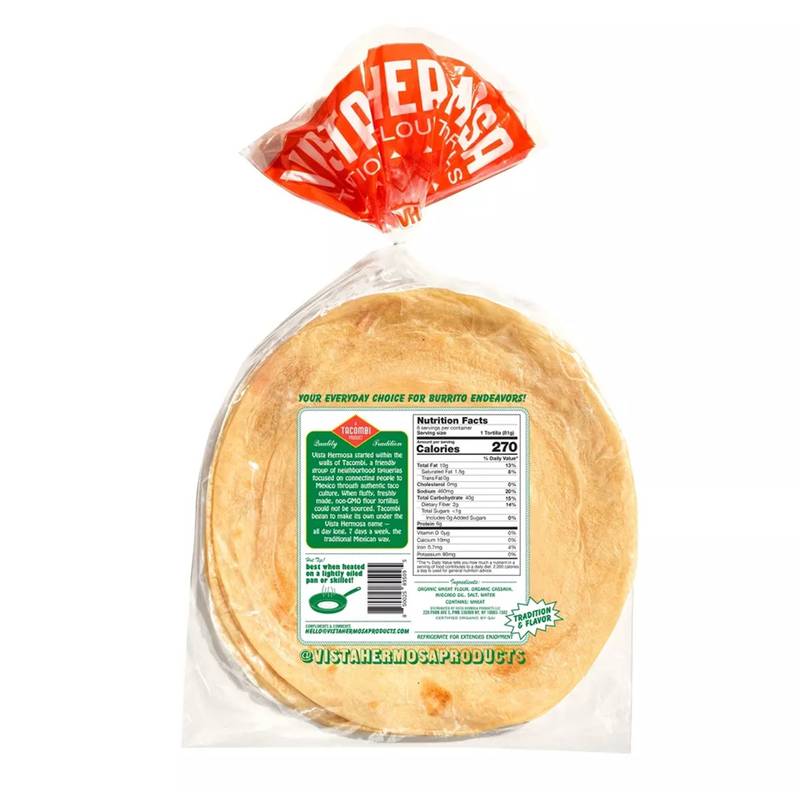 Vista Hermosa 10" Flour Tortillas - 6ct