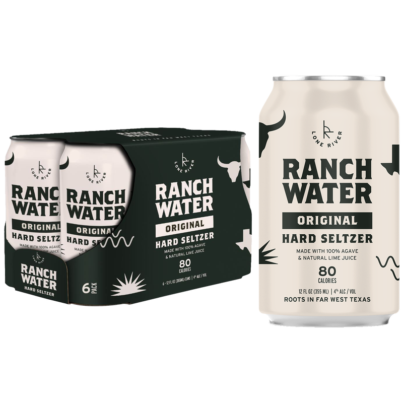 Lone River Ranch Water Original Hard Seltzer 6pk 12oz Can 4.0% ABV