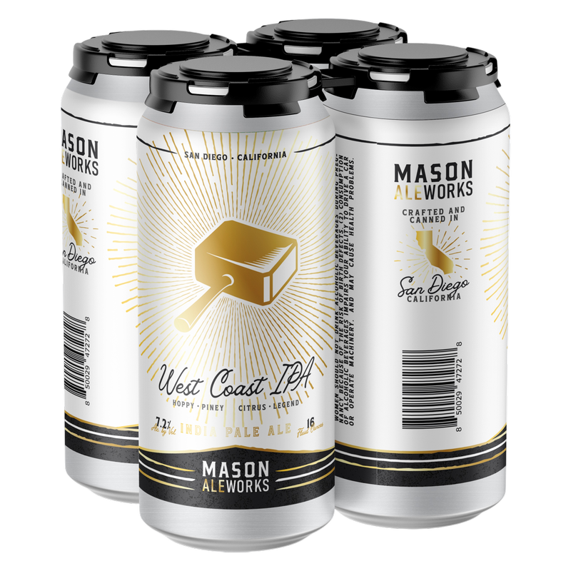 MASON AW WEST COAST IPA 4PKC