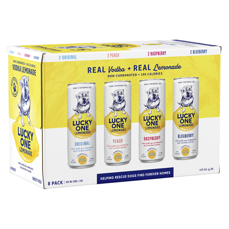 Lucky One Lemonade Variety Pack 8pk 12oz Can