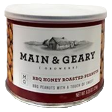 MAIN & GEARY HONEY RSTD PEANUT (8.25 OZ)
