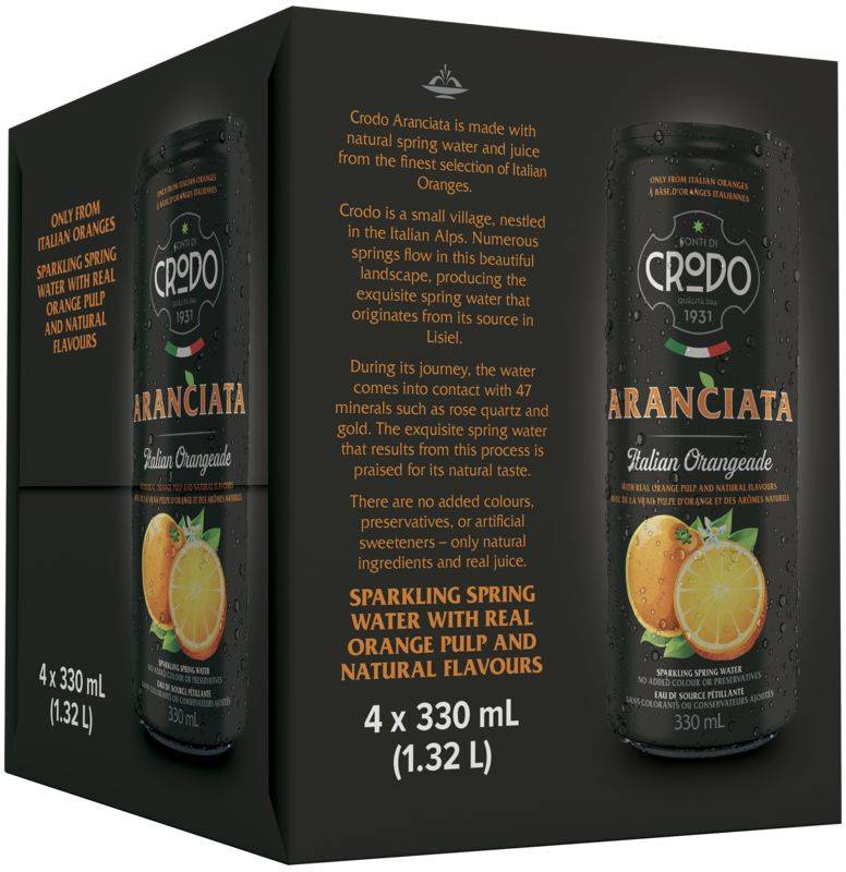 Crodo Aranciata 4pk 11.2oz Can